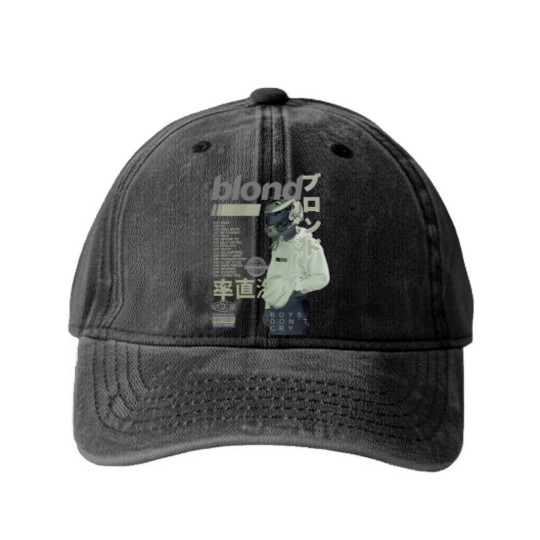 Discover Frank Ocean Blond Album Washed Denim Baseball Caps , Frank Blond Vintage 90s Washed Denim Baseball Caps