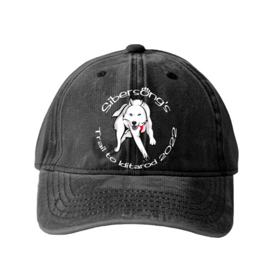 Discover Sibersong Trail To Iditarod Challenge Washed Denim Baseball Caps