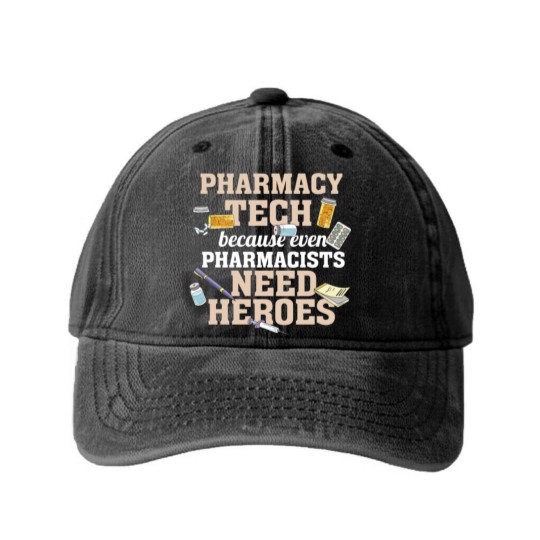 Discover Pharmacy Tech,Pharmacy Technician,Gift,Gift Idea Washed Denim Baseball Caps