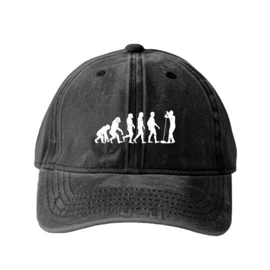 Discover Evolution Singer Washed Denim Baseball Caps