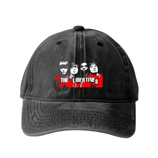 Discover The Libertines MusicThe Libertines Music Washed Denim Baseball Caps