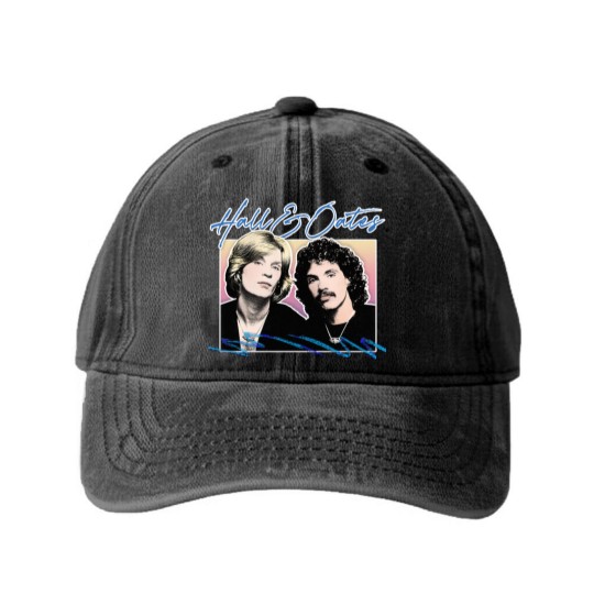 Discover Hall And Oates Washed Denim Baseball Caps