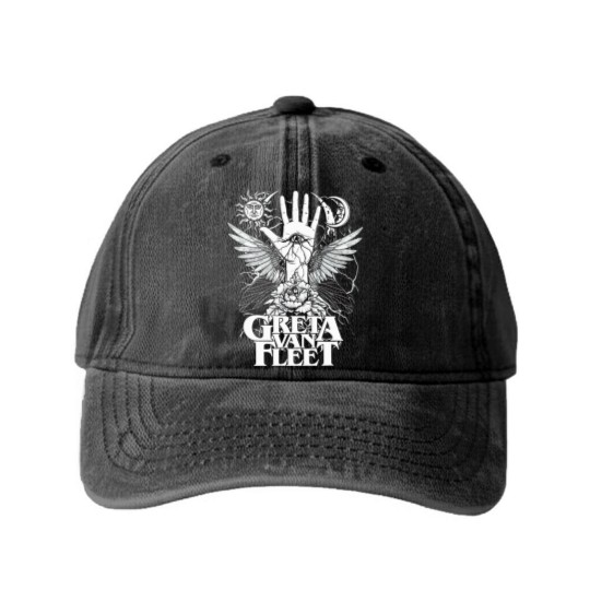 Discover Greta Van Fleet Washed Denim Baseball Caps, Greta Van Fleet Washed Denim Baseball Caps, Dream In Gold Tour 2022