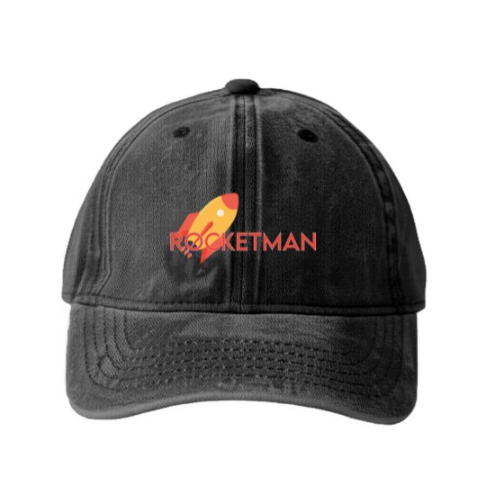 Discover Rocketman Washed Denim Baseball Caps