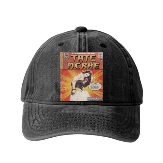 Discover Tate Mcrae Comic Washed Denim Baseball Caps, 90S Vintage Merch