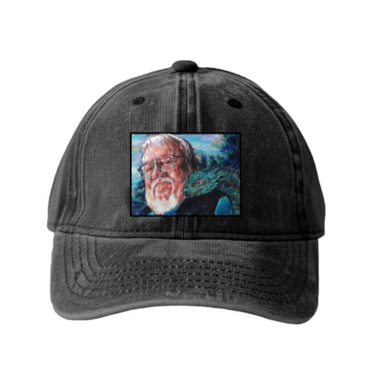 Discover George R R Martin Father Of Dragons Washed Denim Baseball Caps