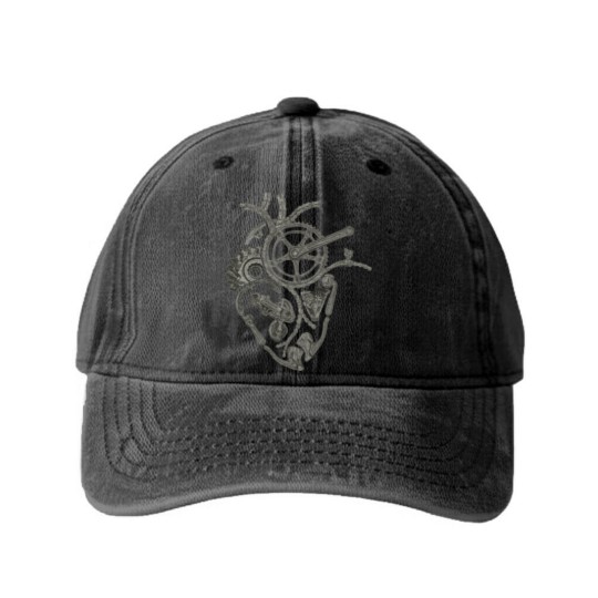 Discover Anatomical Cycling Heart | Essential Washed Denim Baseball Caps