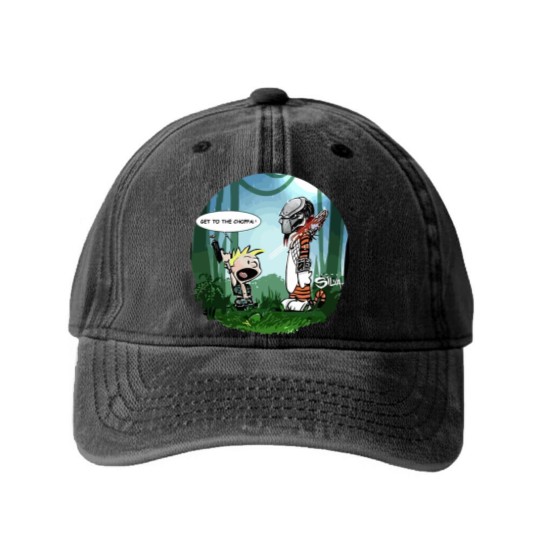 Discover the calvin and hobbes bill watterson Classic Washed Denim Baseball Caps