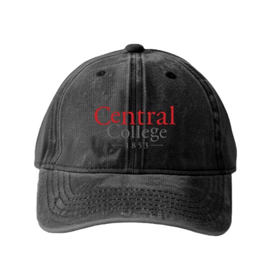 Discover Central College (Iowa) Established 1853 Washed Denim Baseball Caps