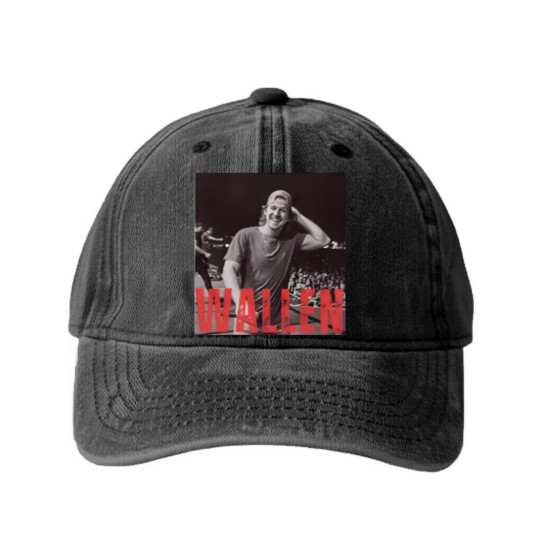 Discover Wallen Washed Denim Baseball Caps, Country Music Washed Denim Baseball Caps, Wallen Country Music Washed Denim Baseball Caps, Country Concert Washed Denim Baseball Caps, Wallen Country Music Washed Denim Baseball Caps