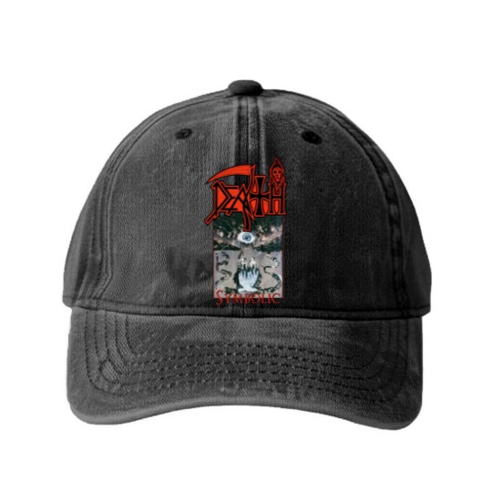 Discover Death - Symbolic Washed Denim Baseball Caps