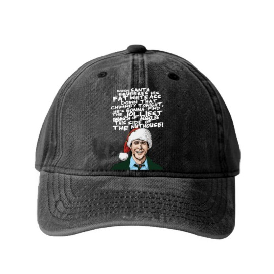 Discover Griswold alternative Christmas card Classic Washed Denim Baseball Caps