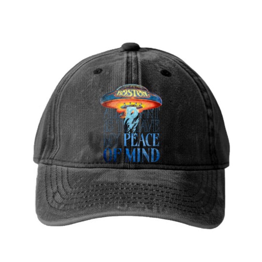 Discover Boston Unisex Washed Denim Baseball Caps: Peace Of Mind
