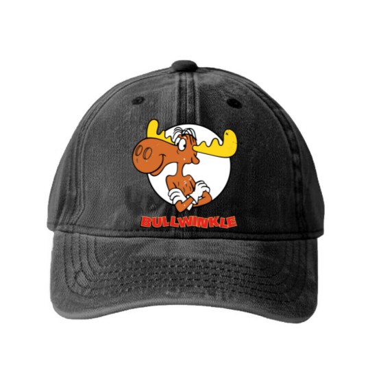 Discover Bullwinkle Washed Denim Baseball Caps
