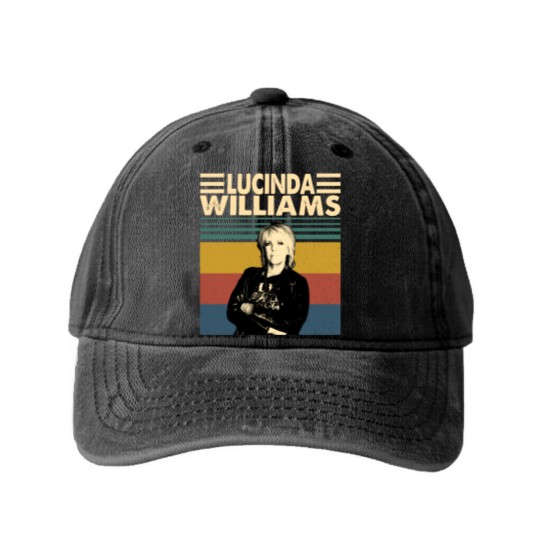 Discover Lucinda Williams Washed Denim Baseball Caps, Lucinda Williams Gift Washed Denim Baseball Caps
