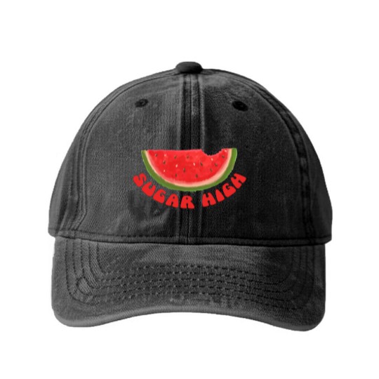 Discover Watermelon Sugar High / Harry Graphic Washed Denim Baseball Caps