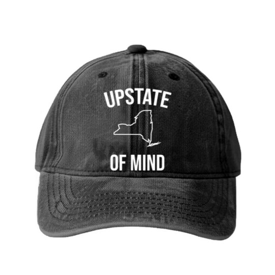 Discover Upstate New York Upstate Of Mind Ny Washed Denim Baseball Caps