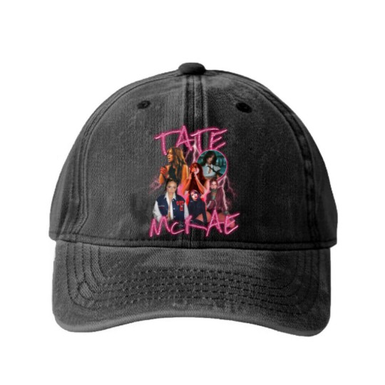 Discover Vintage Tate McRae Washed Denim Baseball Caps, Tate McRae Bootleg Washed Denim Baseball Caps
