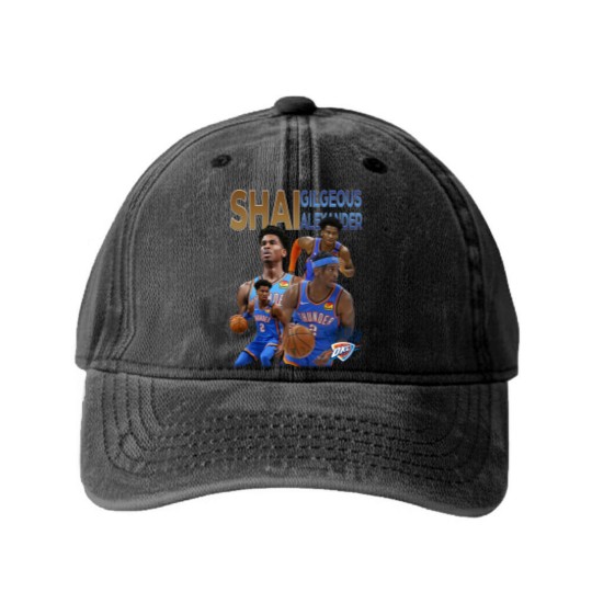 Discover Shai Gilgeous Alexander Vintage Washed Denim Baseball Caps, Durant Washed Denim Baseball Caps Vintage 90s 80s Bootleg Washed Denim Baseball Caps