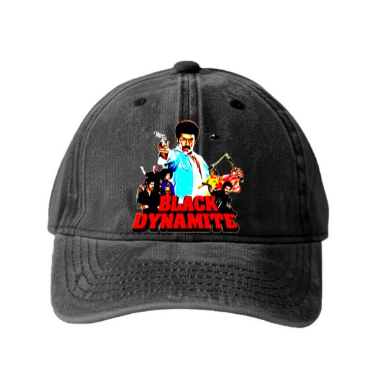 Discover Black Dynamite Washed Denim Baseball Caps