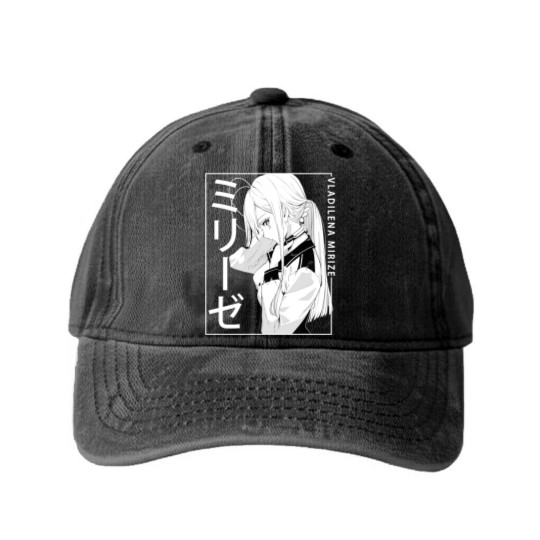 Discover Lena Vladilena MilizéMirizé 86 Eighty Six Washed Denim Baseball Caps