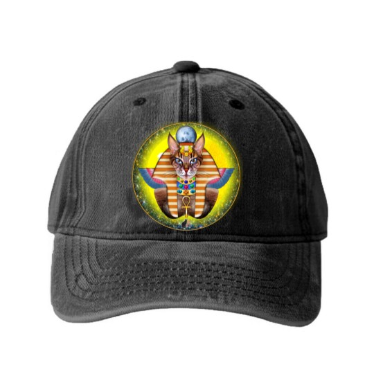 Discover Bastet Washed Denim Baseball Caps