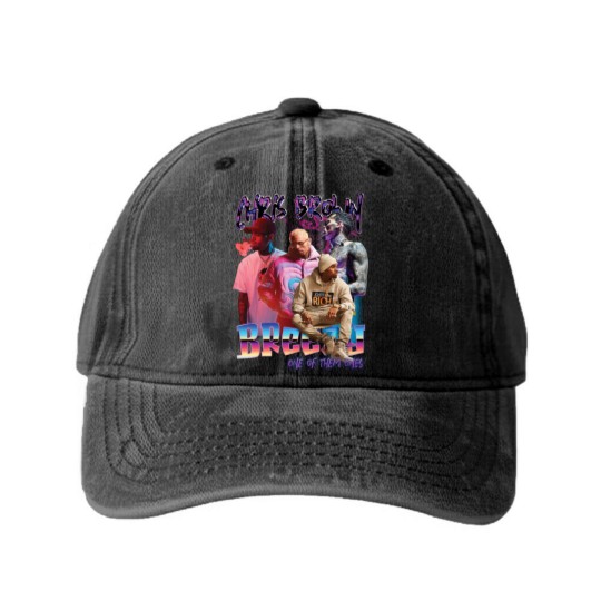 Discover New Chris Brown Breezy Washed Denim Baseball Caps One Of Them Ones Tour Washed Denim Baseball Caps