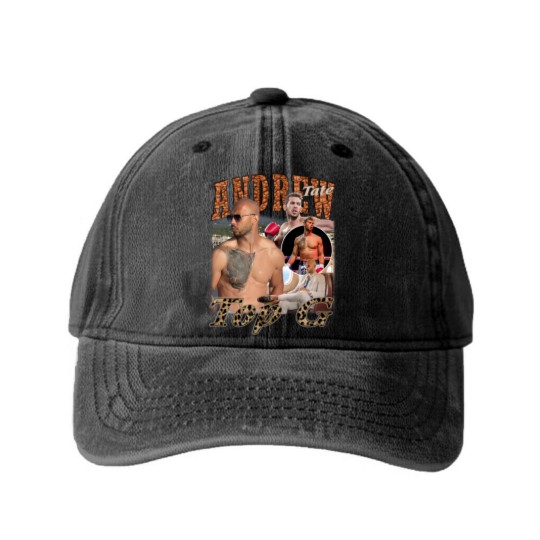 Discover Andrew Tate Washed Denim Baseball Caps