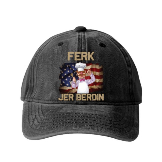 Discover Ferk Jer Berdin Funny - Ferk Jer Berdin - Washed Denim Baseball Caps
