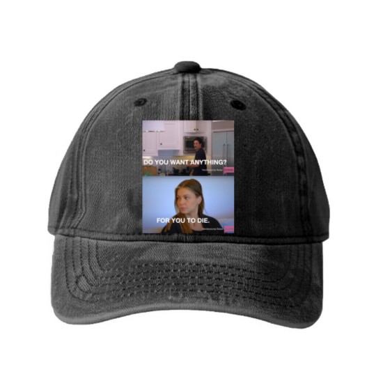 Discover Scandoval 2023 Ariana For You To Die Bravo TV Washed Denim Baseball Caps, Team Ariana Vanderpump Rules Washed Denim Baseball Caps