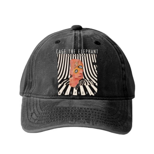 Discover Get Now Women's Cage The Elephant Melophobia Fashion with Pocket Washed Denim Baseball Caps