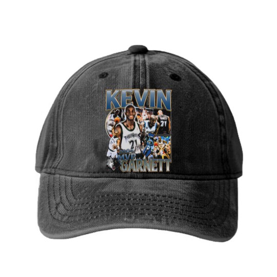 Discover Kevin Garnett Vintage Washed Denim Baseball Caps