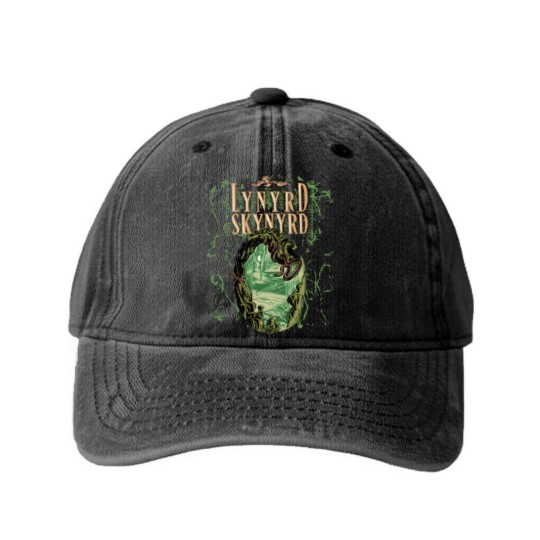 Discover Lynyrd Skynyrd Vintage Washed Denim Baseball Caps, Lynyrd Skynyrd Tour 2023 Washed Denim Baseball Caps
