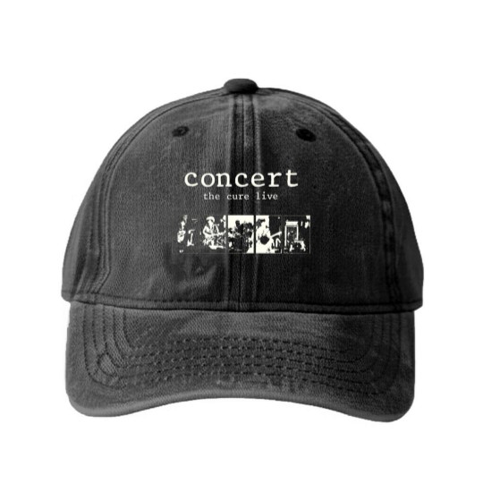 Discover The Cure - Concert: The Cure Live Washed Denim Baseball Caps