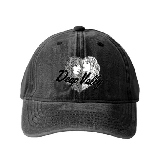 Discover Deap Vally Heart Fitted Washed Denim Baseball Caps