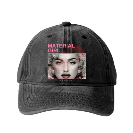 Discover material girl - vintage minimalism Washed Denim Baseball Caps