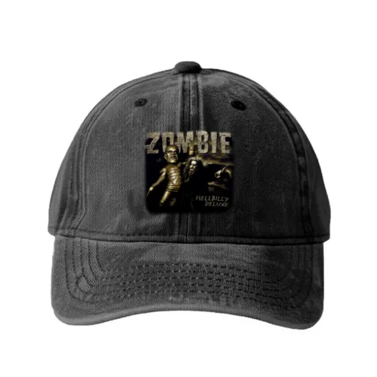 Discover Vintage Rob Zombie Washed Denim Baseball Caps Hellbilly 1998 1999 Tour Rock Band Large