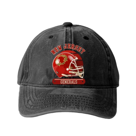 Discover New Jersey Generals Helmet - New Jersey Generals - Washed Denim Baseball Caps