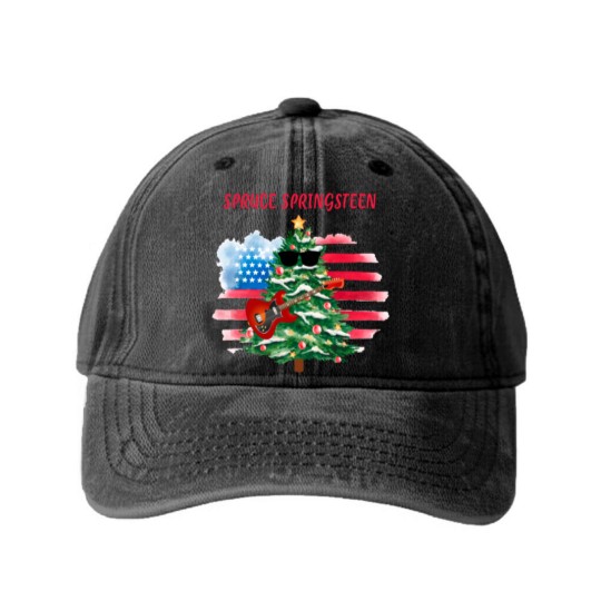 Discover Spruce Springsteen Washed Denim Baseball Caps