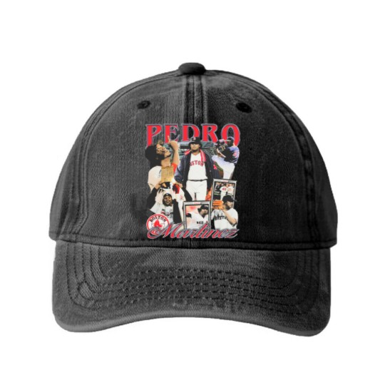Discover Pedro Martinez Washed Denim Baseball Caps