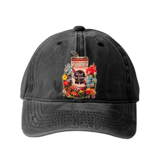 Discover Vintage Beer 1970s Washed Denim Baseball Caps Washed Denim Baseball Caps