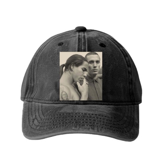 Discover Anthony Kiedis and John Frusciante Washed Denim Baseball Caps