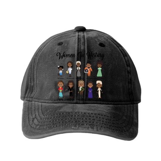 Discover Black Women In History Washed Denim Baseball Caps | Black History Month
