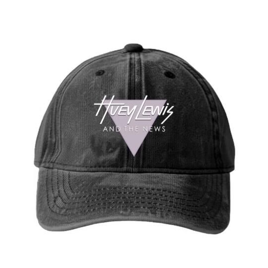Discover 80s Huey Lewis and the News 1984 Sports Tour Rock Washed Denim Baseball Caps