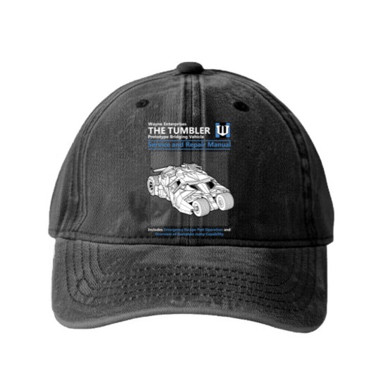 Discover Bridging Vehicle Service and Repair Manual Washed Denim Baseball Caps
