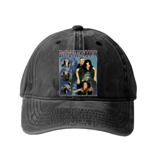 Discover Limited Boygenius 90s Inspired Vintage Washed Denim Baseball Caps