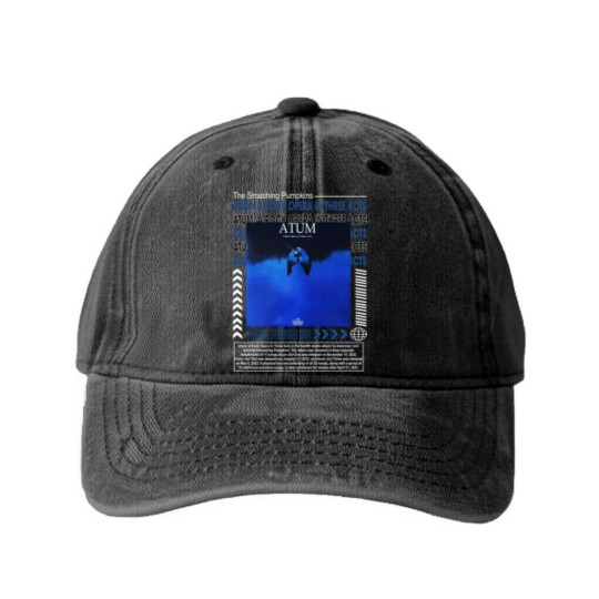 Discover The Smashing Pumpkins Music Washed Denim Baseball Caps K1, Atum A Rock Opera in Three Acts Album