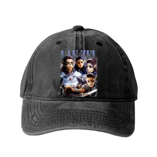 Discover Vintage 90s Style Lae'zel - Baldurs Gate 3 Gift For Fan Unisex Washed Denim Baseball Caps S-5XL