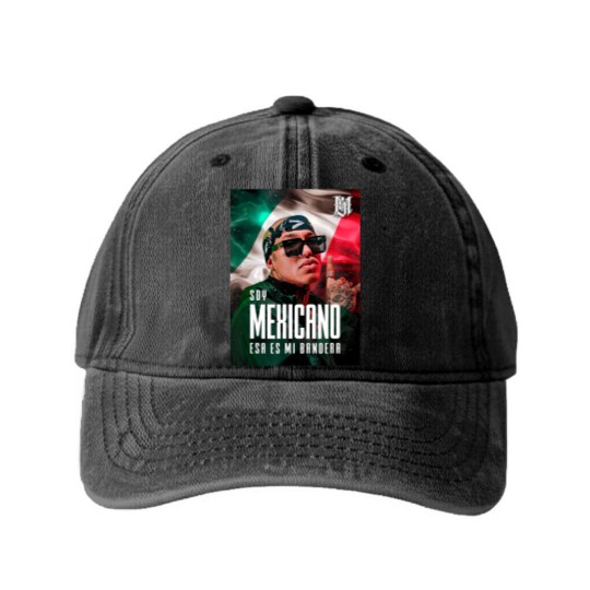 Discover playera lefty sm mexican soy mexicano esa es mi bandera t Washed Denim Baseball Caps