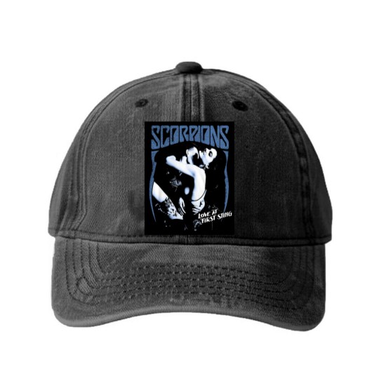Discover Scorpions First Sting Washed Denim Baseball Caps